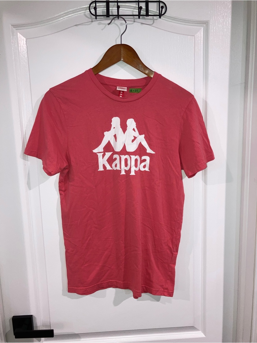 Kappa Coral Pink Logo Graphic T-shirt - size M